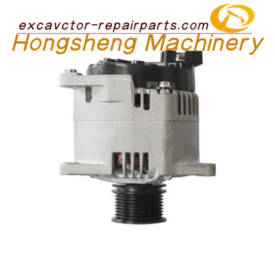 24V 55A 8PK เครื่องกำเนิดไฟฟ้าอะไหล่ซ่อมรถขุด 63377465 C4.4 เครื่องยนต์ E312D 315D